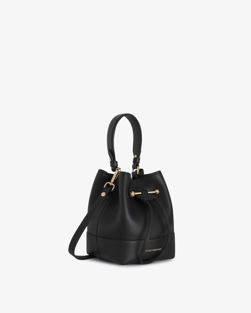 Strathberry Lana Osette Midi Leather Bucket Bag on SALE