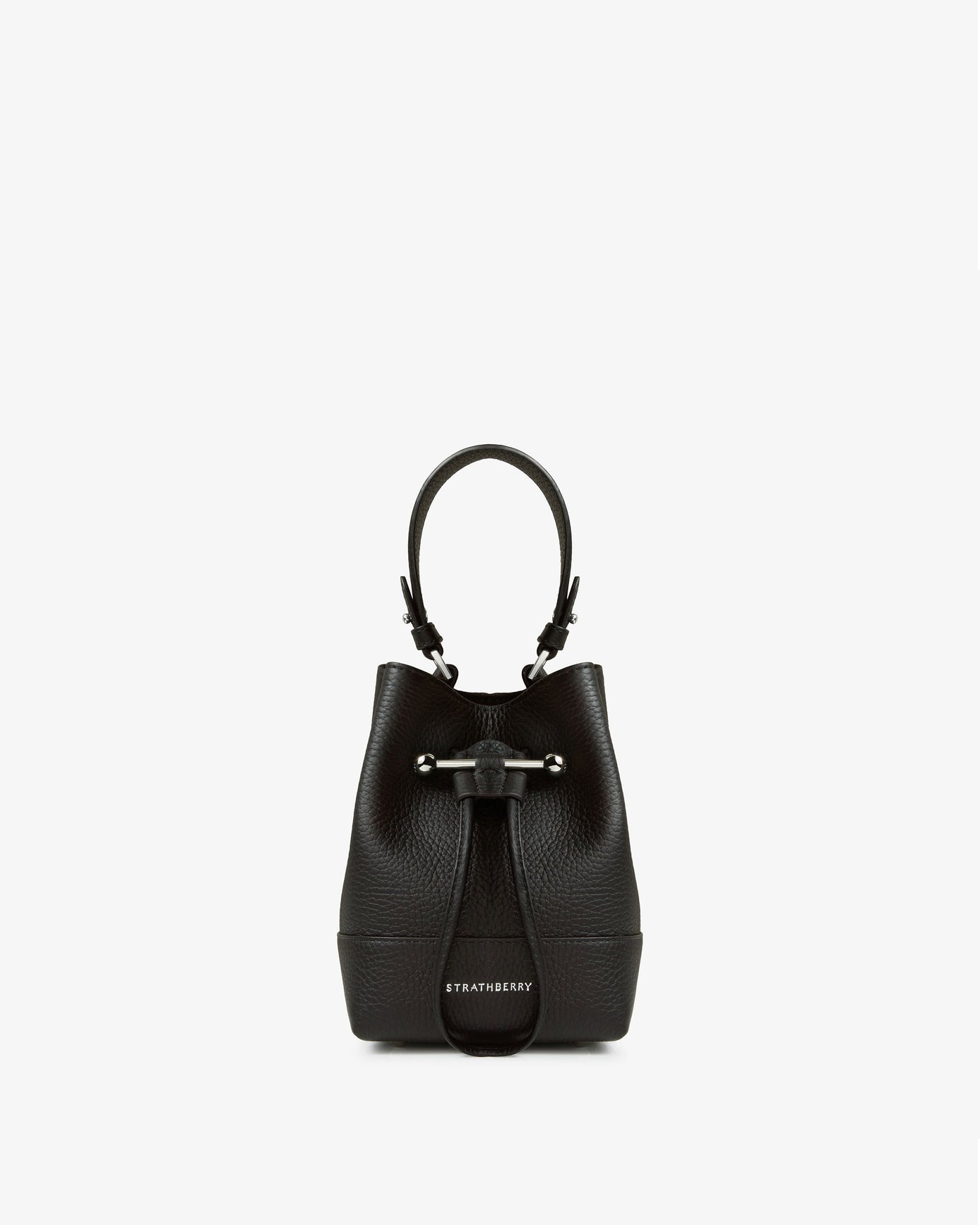 Strathberry - Lana Osette - Leather Mini Bucket Bag - Black | Strathberry
