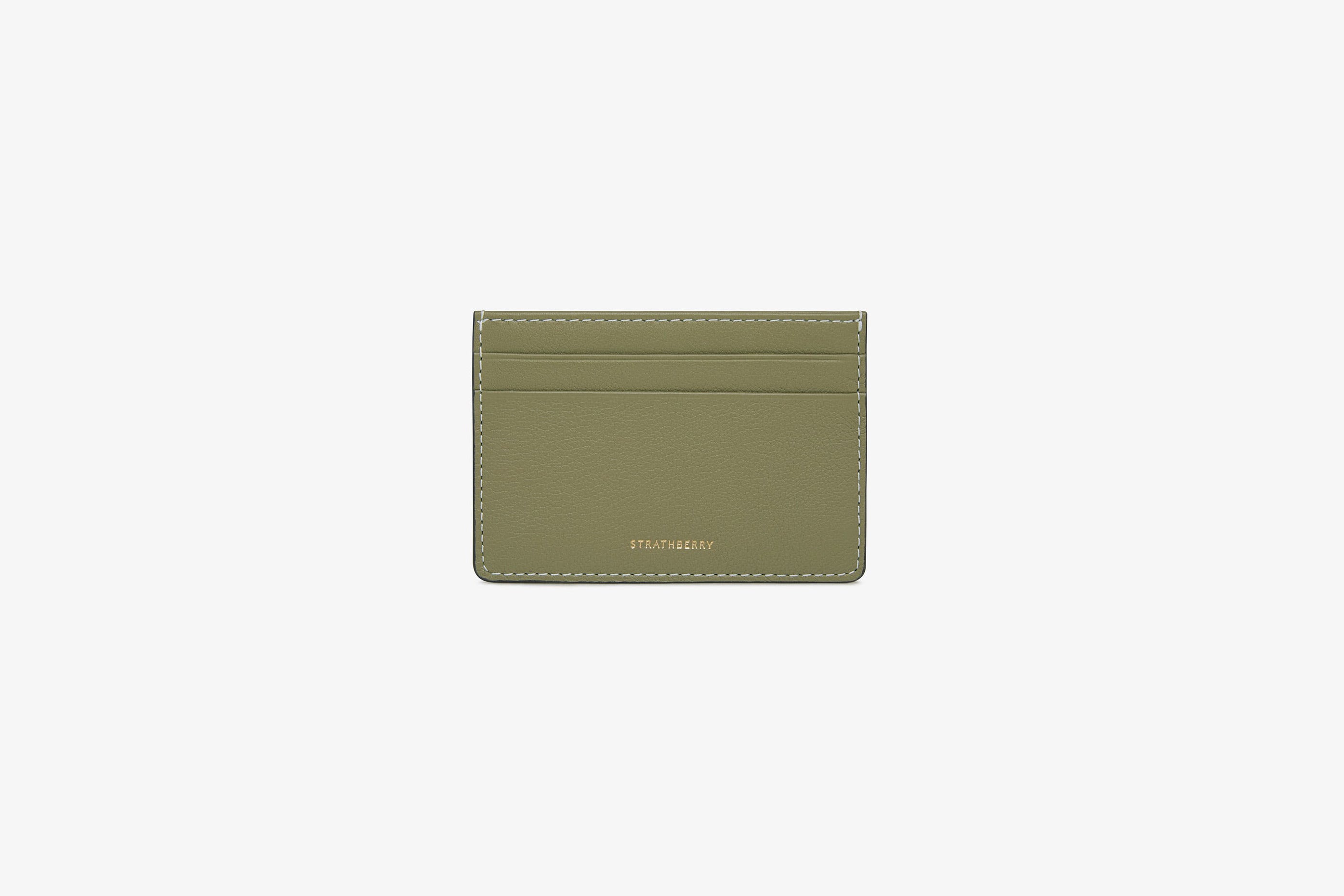 A view showcasing our Cardholder - Pistachio/Vanilla Thread