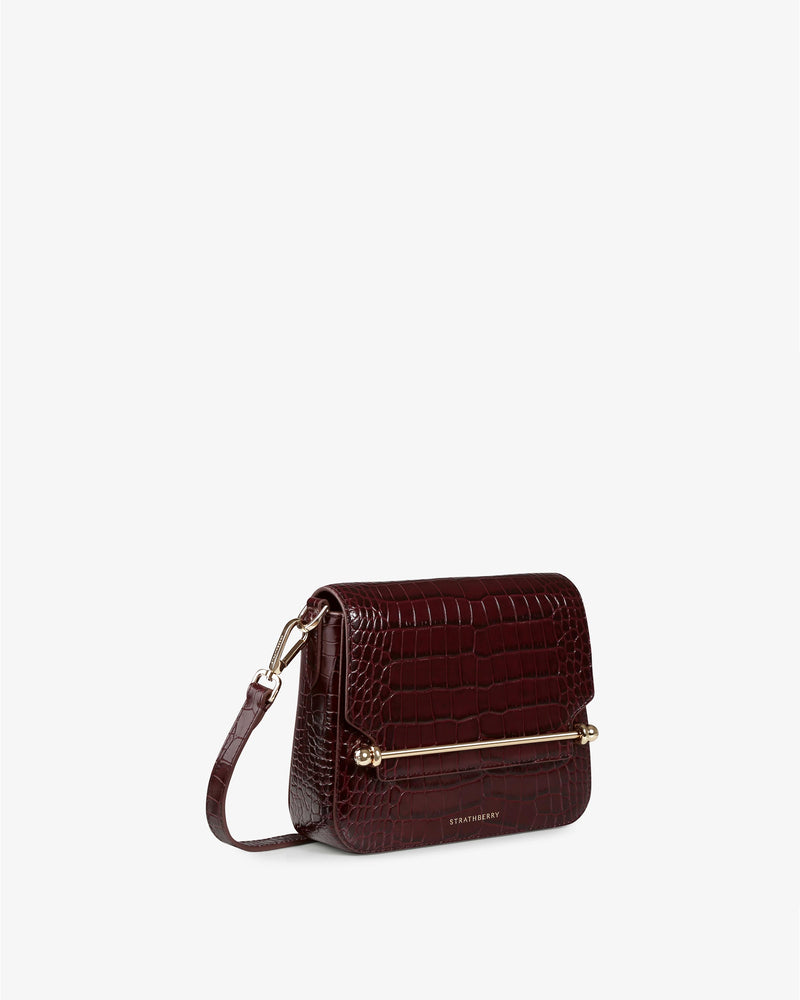 Strathberry Mini East/West Leather Crossbody Bag