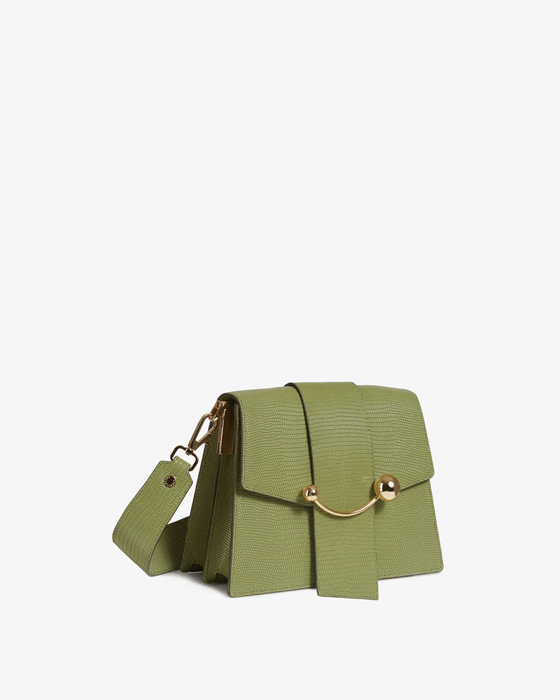 GREEN STRATHBERRY 'CRESCENT ON A CHAIN' CROSSBODY MINI BAG