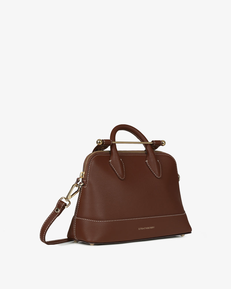 STRATHBERRY Dome Midi Leather Crossbody Bag in 2023