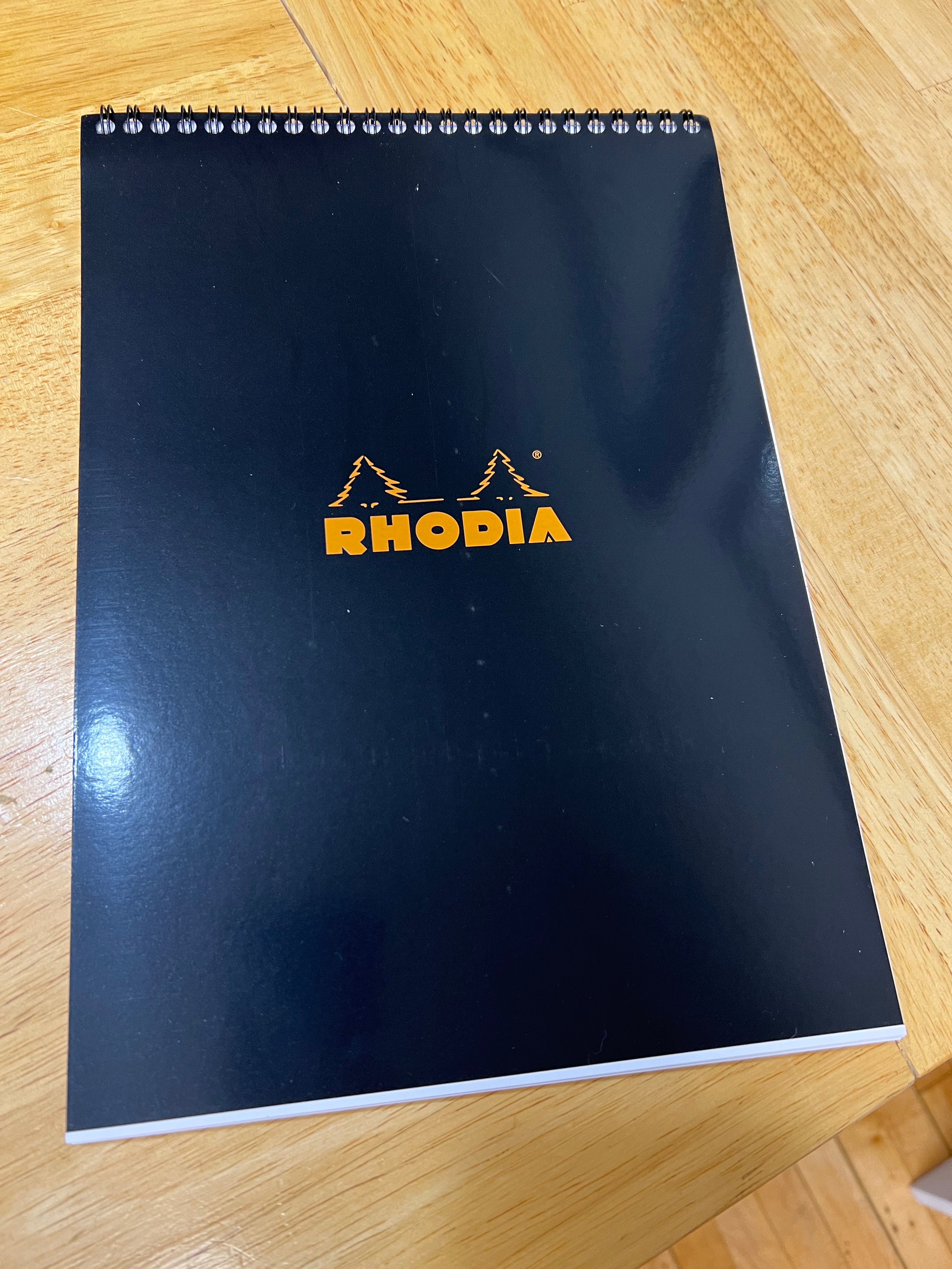 No. 18 Rhodia (Top Wire Bound) Lined, no margin