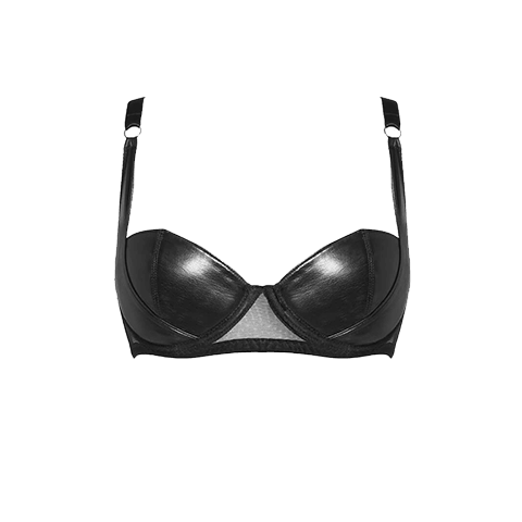 Nina Leather Balconette Bra