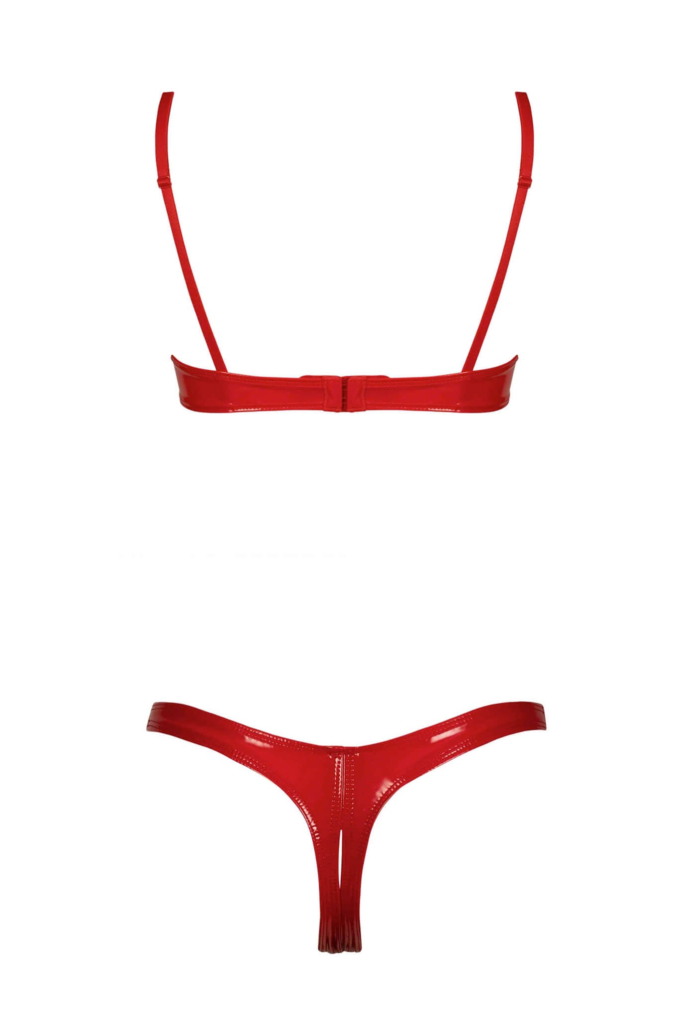 Red Annabelle Bra + G-String Set • Designer French Fetish Lingerie ...