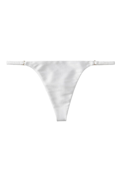 Sandra Silk Everyday Lace Thong • Real Silk Panties– Darkest Fox