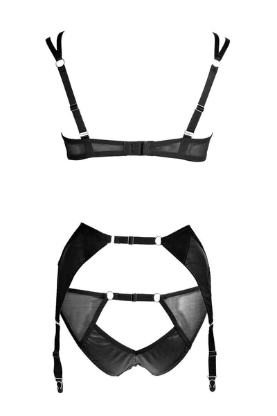 Ava Half Cup Bra Set • Something Wicked • British Leather Lingerie ...