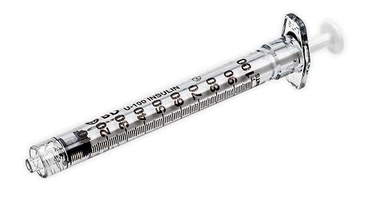Luer Lok 1 Ml U 100 Insulin Scale Syringe Medsitis