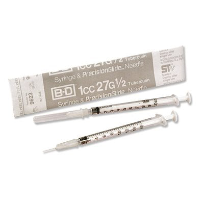 Precisionglide 1ml Tuberculin Syringe Det Needle 27g X 1 2 Medsitis