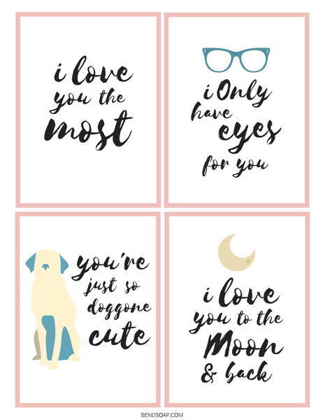 Free Printable Valentine's Day Cards - Bend Soap Company