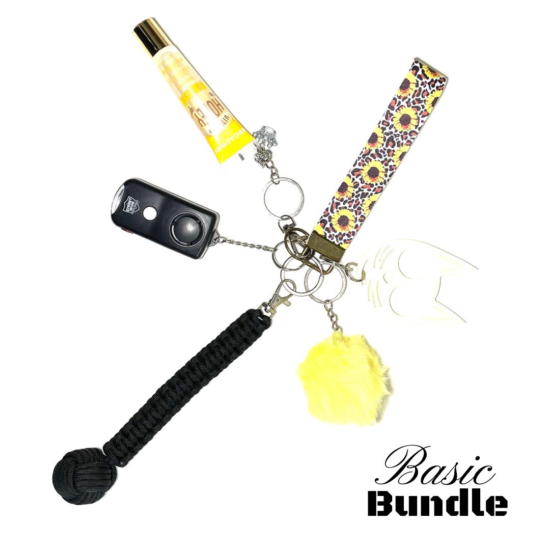 Fight Fobs® Sunflower Self Defense Keychain Gift Set