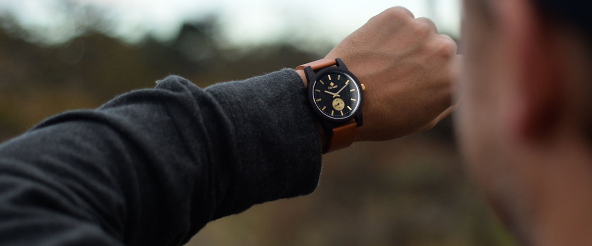 Tense Wood Watches - Leather Hampton