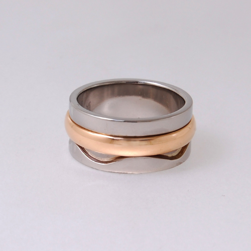 Old and new wedding band combined