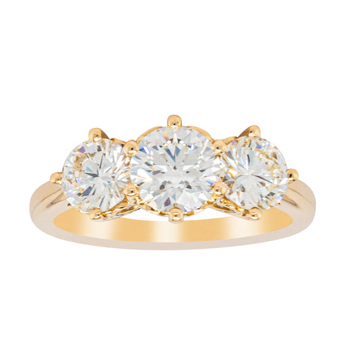 18ct Yellow Gold 3.81ct Reclaimed Diamond Coronado Ring