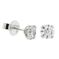 Ever Blossom Ear Studs, White Gold & Diamonds - Categories Q16035