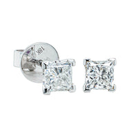 18ct White Gold 1.40ct Diamond Blossom Stud Earrings - Walker & Hall