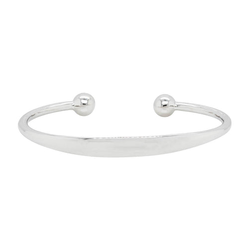 Sterling Silver 5.3mm Bangle - Walker & Hall