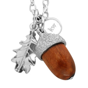 Karen Walker Acorn And Leaf Pendant 