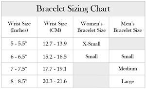 Bracelet Sizing Chart