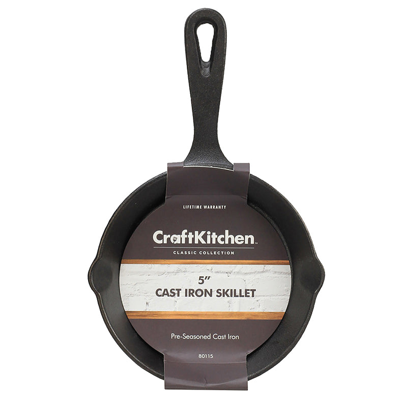 Craft Kitchen™ Medium Cast Iron Skillet 20cm