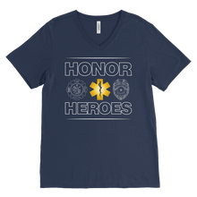 Load image into Gallery viewer, Honor Heroes-Emt - Canvas Mens V-Neck
