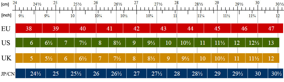 Paul Green Size Chart