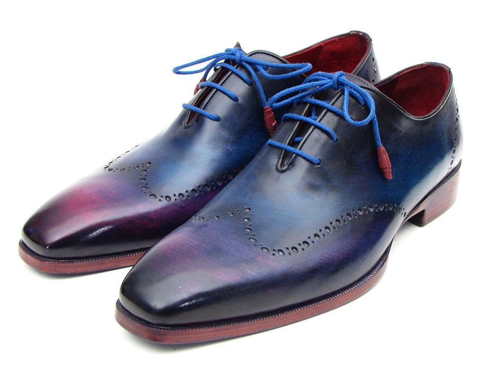 purple wingtip shoes