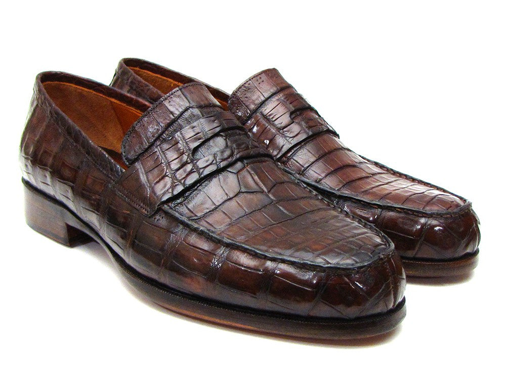 brown crocodile shoes