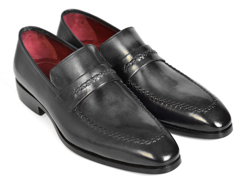 Paul Parkman Gray & Black Men's Loafers For Men (ID#068-GRAY) – PAUL ...