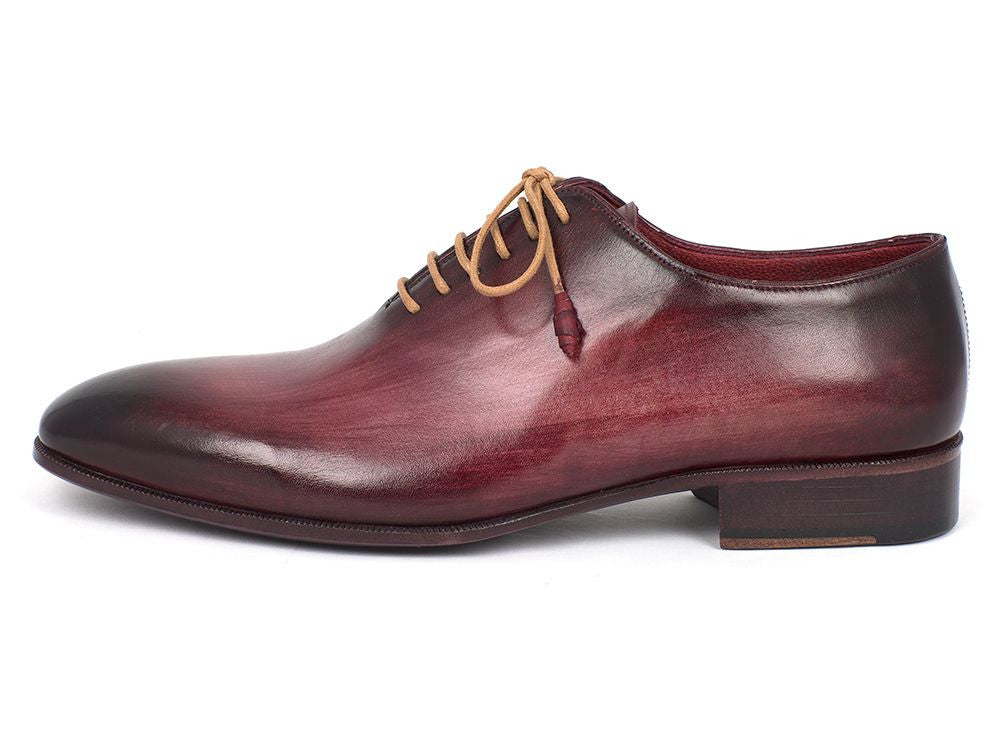 burgundy wholecut shoes