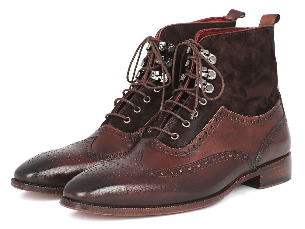 suede wingtip boots