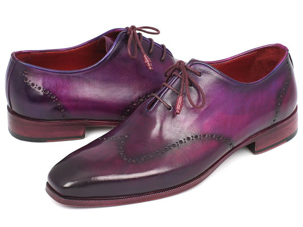 Paul Parkman Men's Purple Wingtip Oxfords (ID#84HT12) – PAUL PARKMAN ...