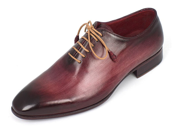 Paul Parkman Men's Burgundy Wholecut Plain Toe Oxfords (ID#DS65BUR ...