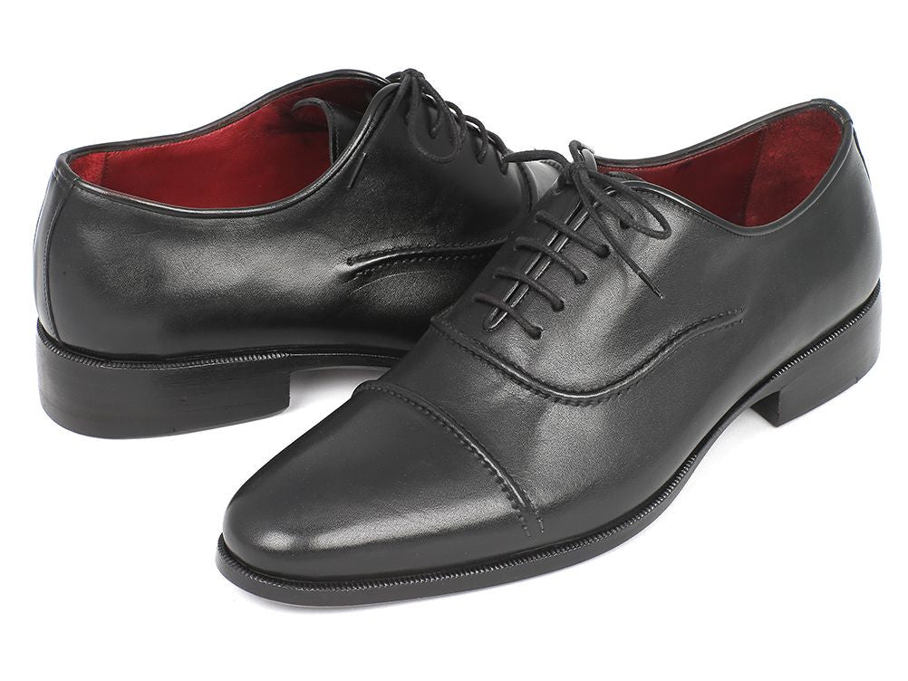 Paul Parkman Men's Captoe Oxfords Black (ID#077-BLK) – PAUL PARKMAN ...