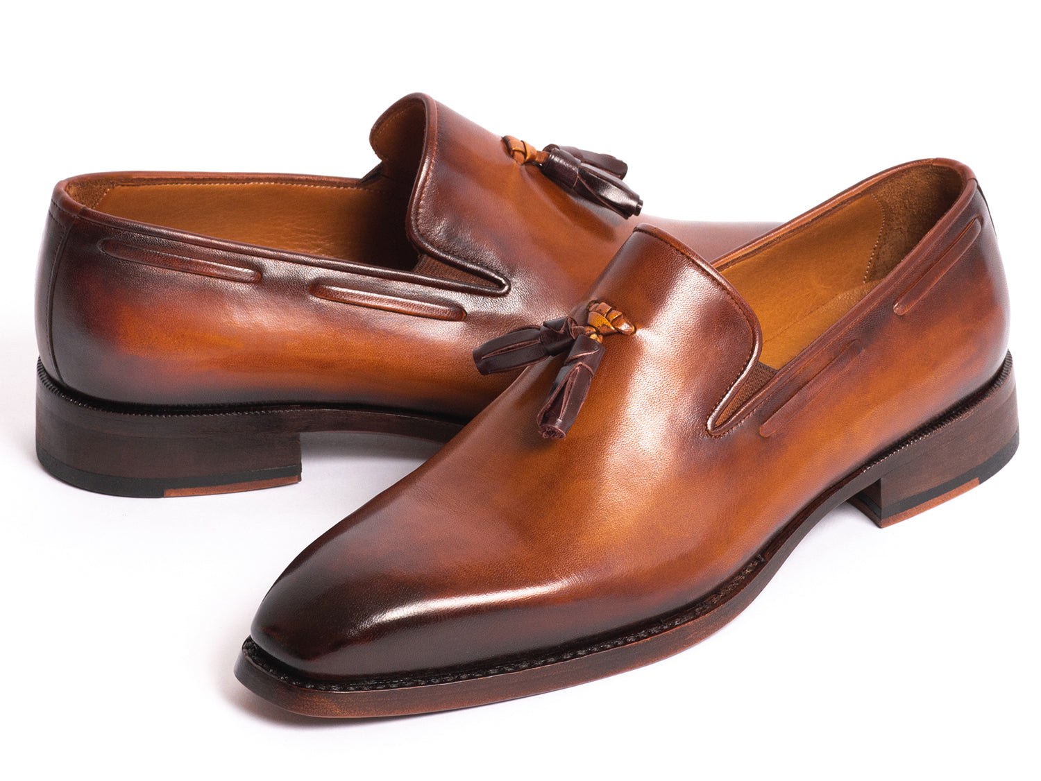 Paul Parkman Brown Goodyear Welted Tassel Loafers (ID#51TS-BRW) – PAUL ...