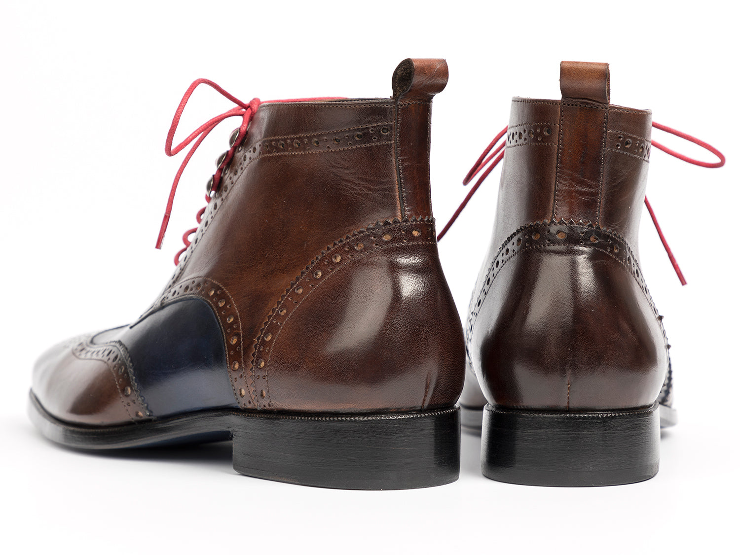 two tone wingtip boots