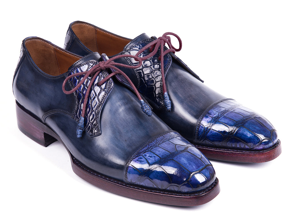 Paul Parkman Blue Genuine Crocodile 