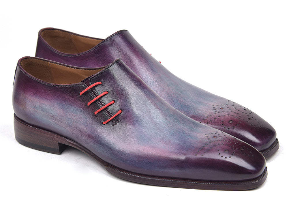 Paul Parkman Side Lace Oxfords Purple 