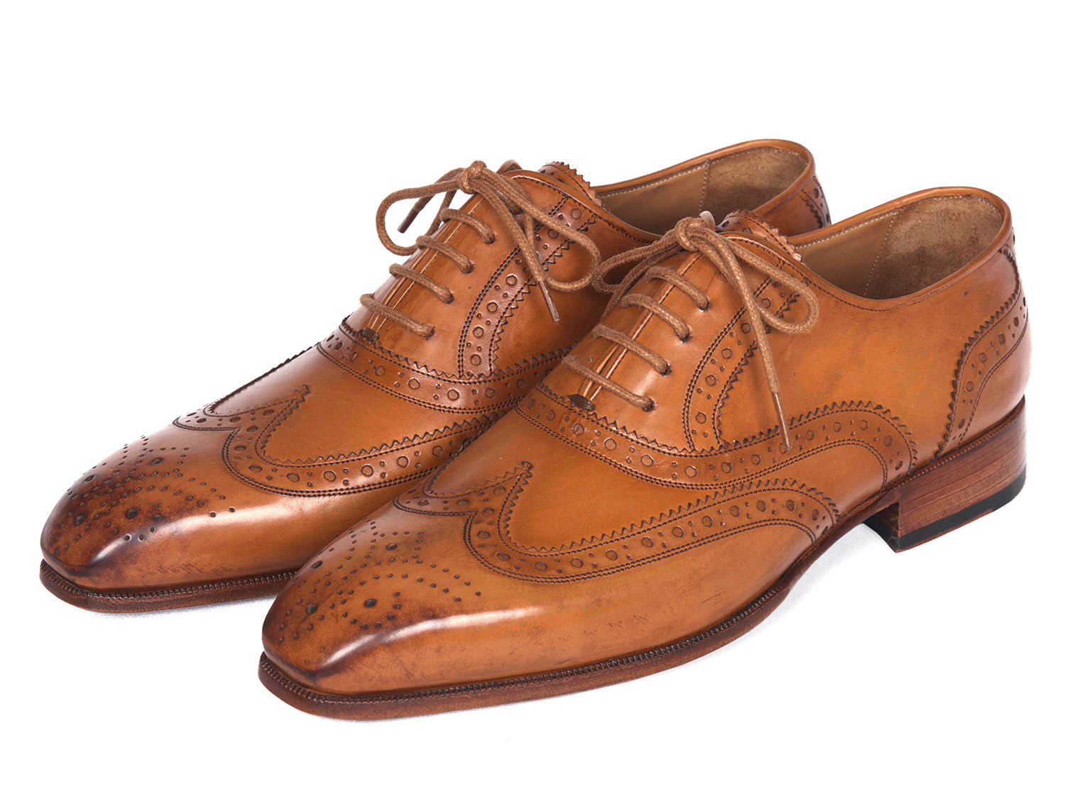 Paul Parkman Wingtip Oxfords Cognac (ID 