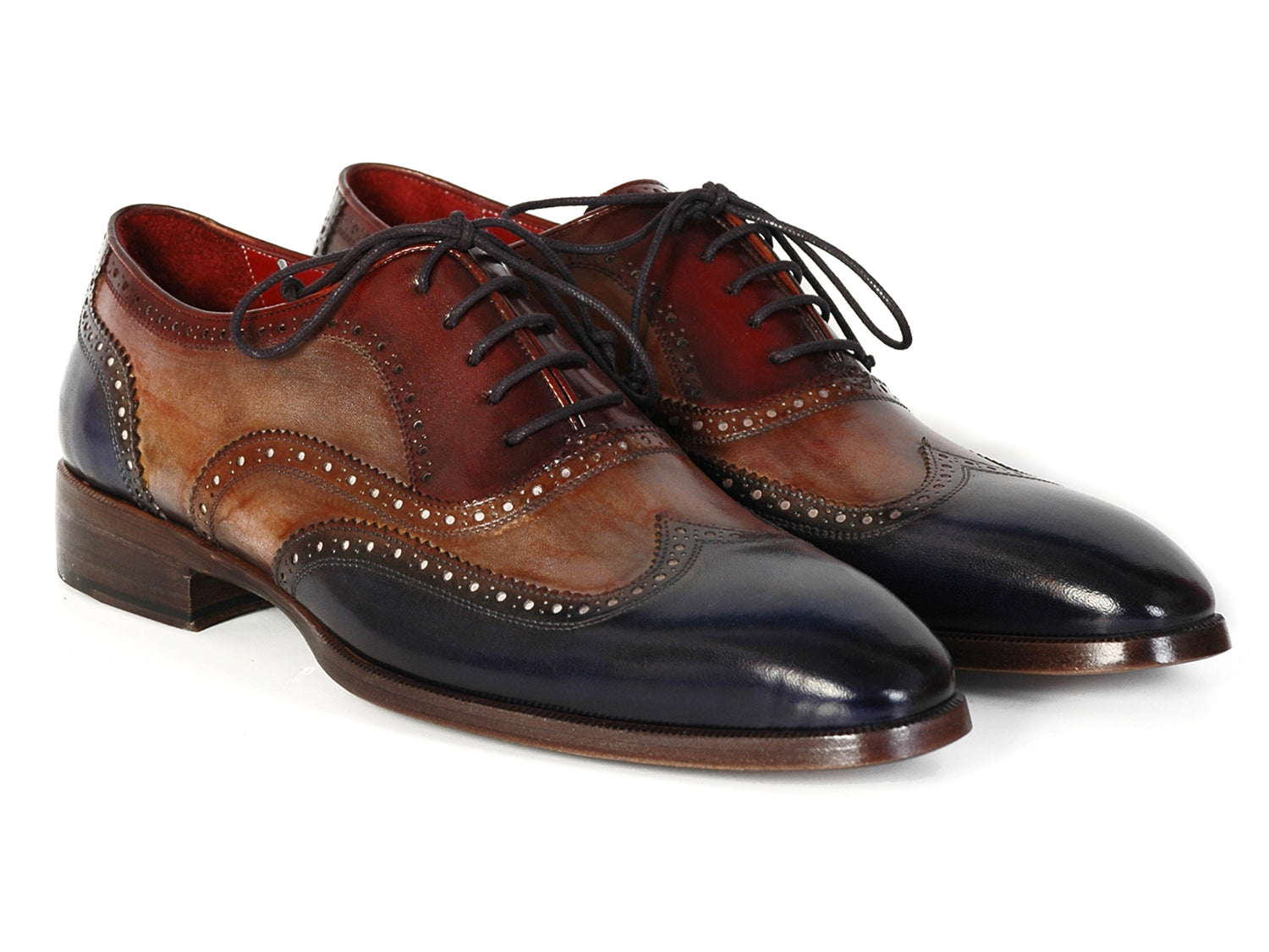 Paul Parkman Men's Three Tone Wingtip Oxfords (ID#PP2278) – PAUL PARKMAN®  Handmade Shoes