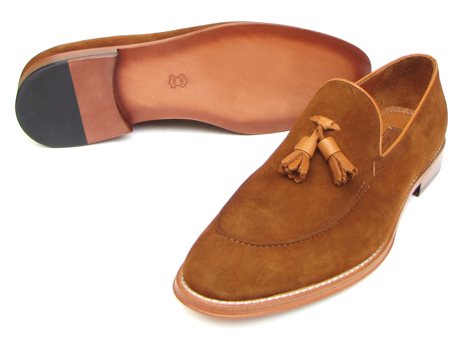 tobacco suede loafers