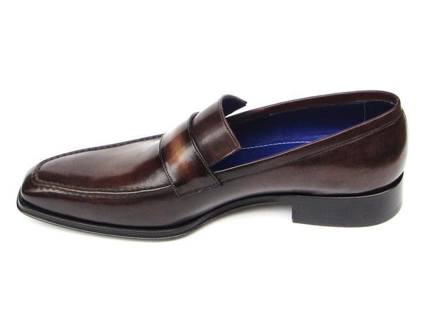 Paul Parkman Men's Loafer Bronze Hand Painted Shoes (ID#012-BRNZ ...