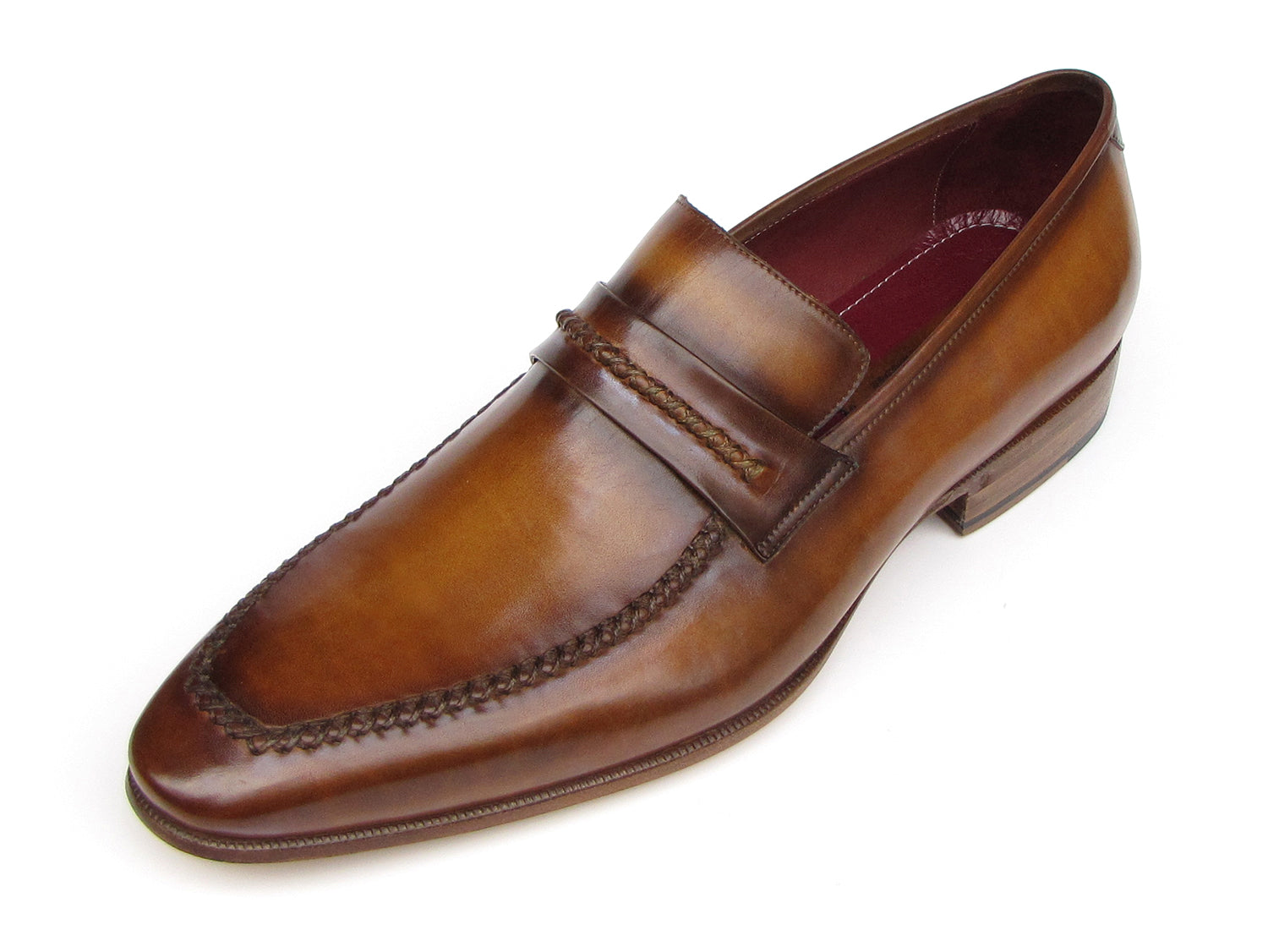 Paul Parkman Men's Loafer Brown Leather Shoes (ID#068-CML) – PAUL PARKMAN®  Handmade Shoes