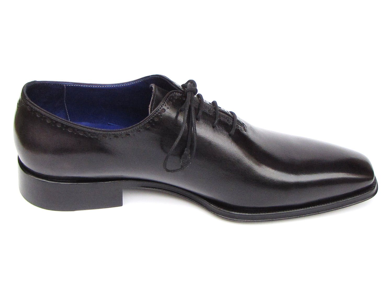 Paul Parkman Men's Plain Toe Oxfords Whole-cut Black (ID#025-BLK