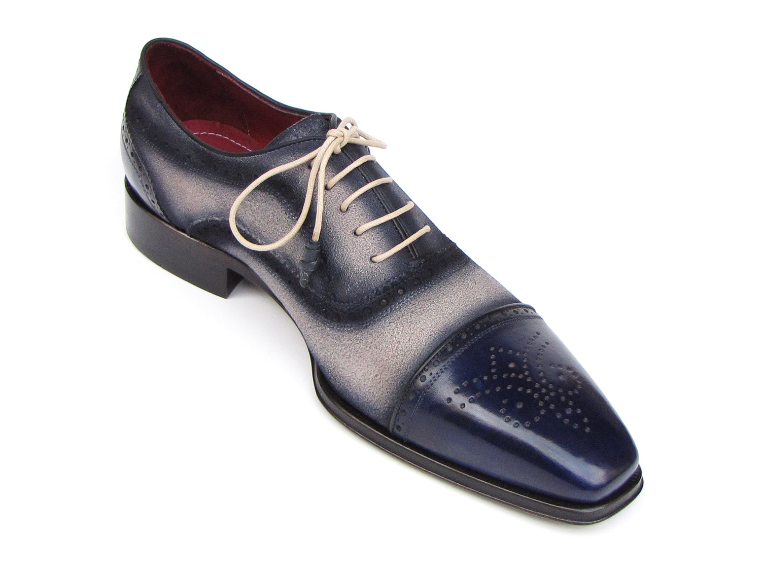 Paul Parkman Captoe Oxfords Navy, Beige (ID#024-BLS) – PAUL PARKMAN®  Handmade Shoes