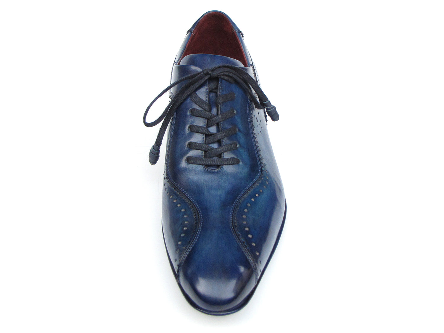 Paul Parkman Handmade Lace-Up Casual Shoes For Men Blue (ID#84654-BLU ...