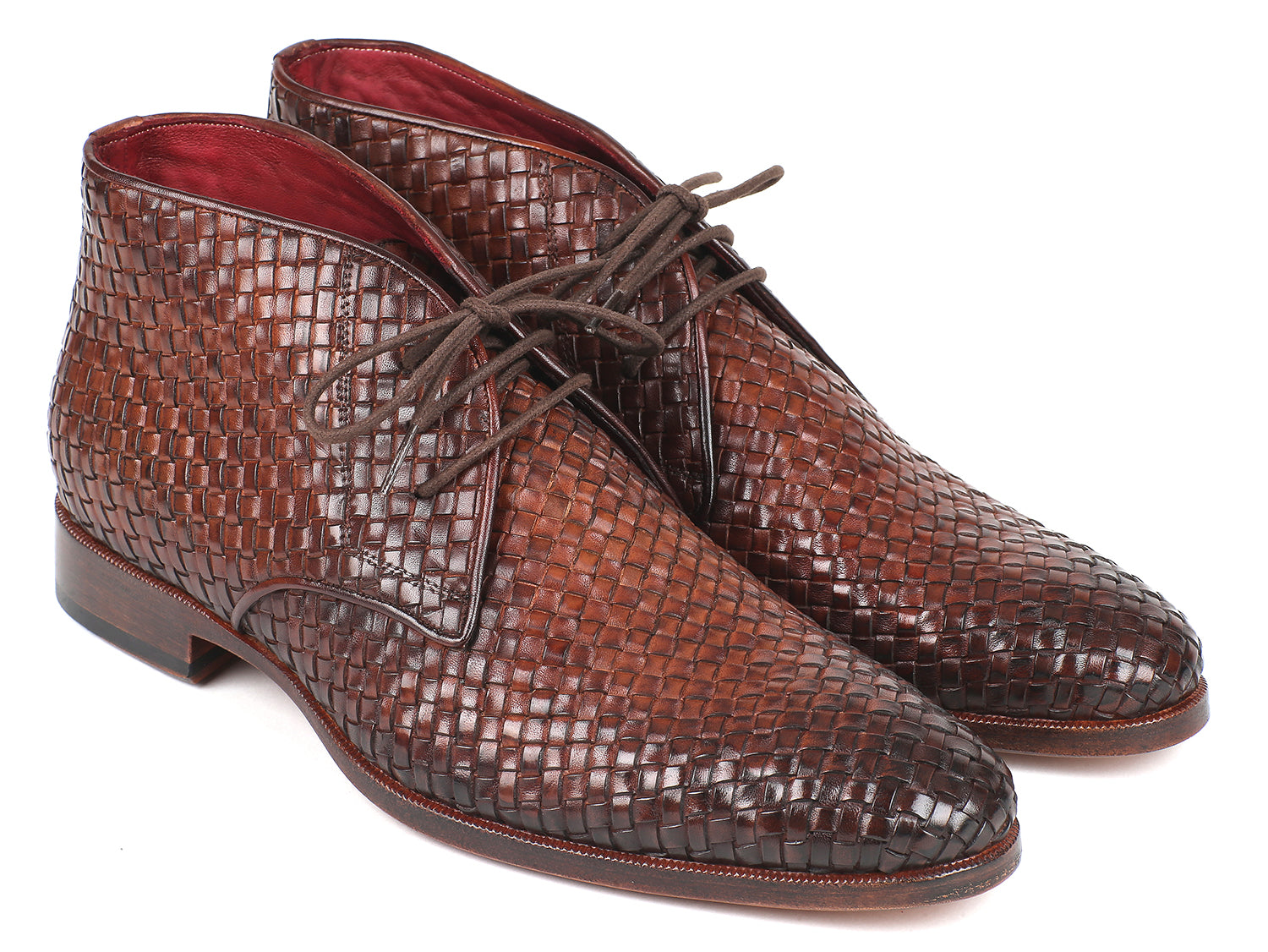 mens leather weave shoes