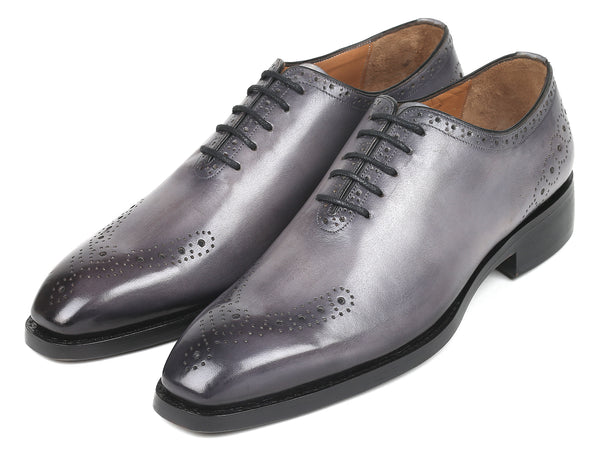 Paul Parkman Goodyear Welted Punched Oxfords Gray (ID#7614-GRY) – PAUL ...