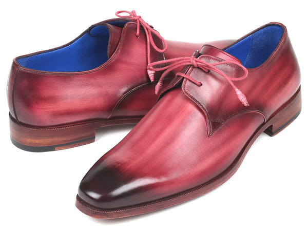 Paul Parkman Pink & Purple Hand-Painted Derby Shoes (ID#326-PNP) – PAUL ...
