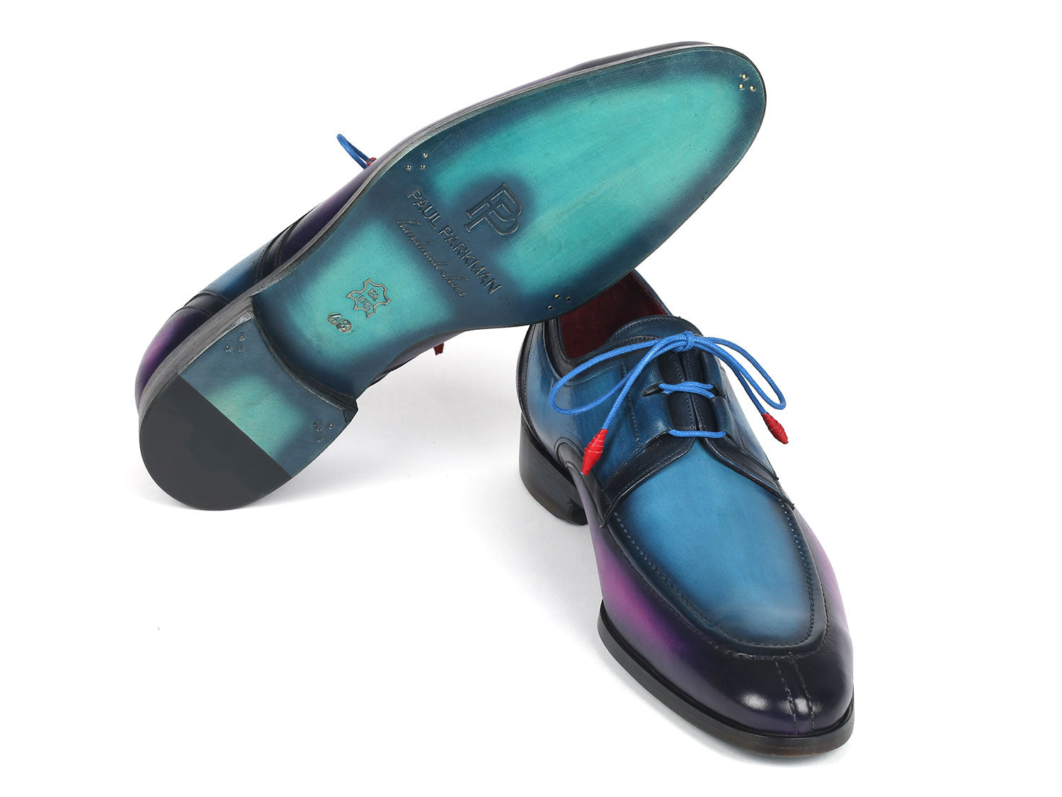 Paul Parkman Ghillie Lacing Blue & Purple Dress Shoes (ID#GU568BLP) – PAUL  PARKMAN® Handmade Shoes